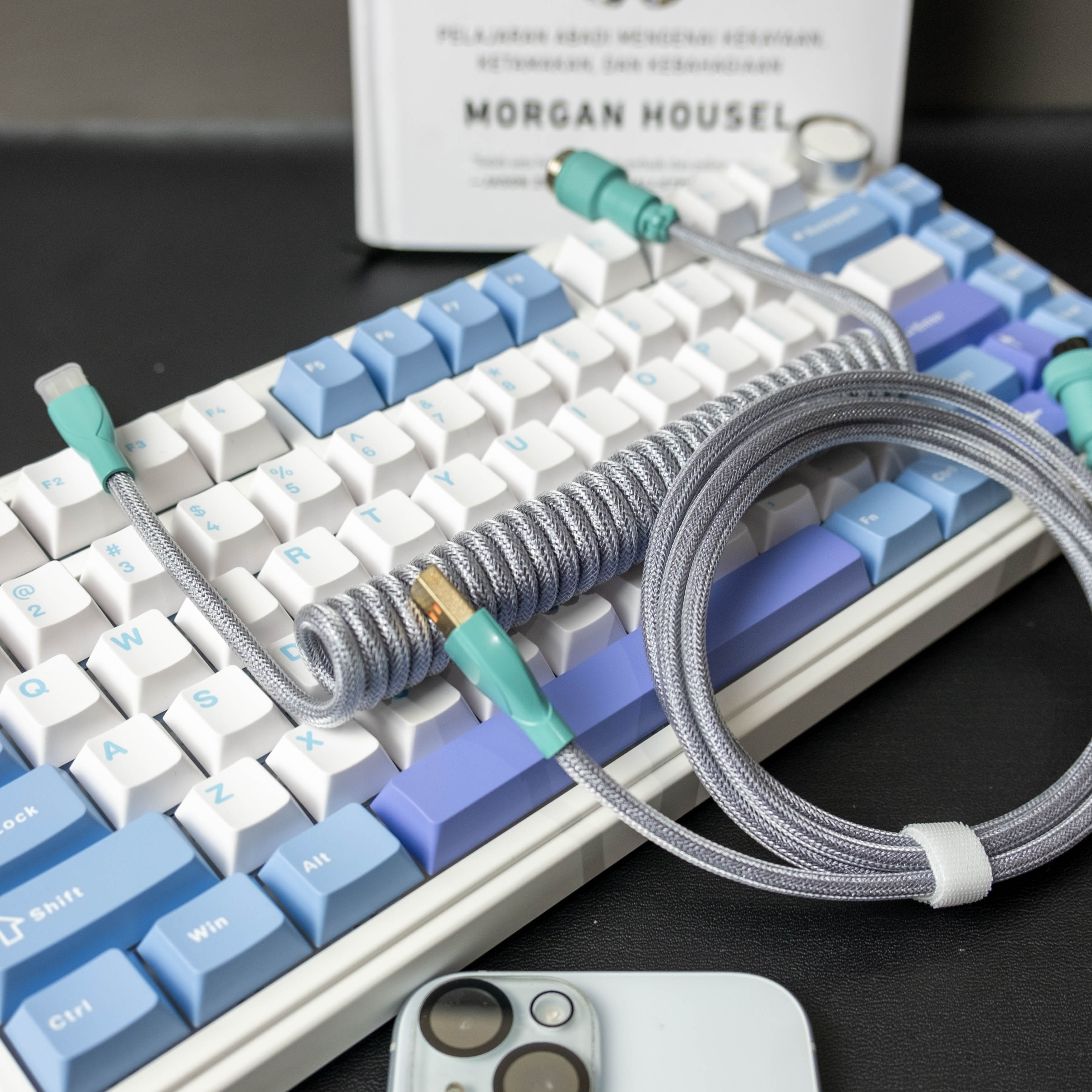 Galatix Coiled Cable For Mechanical Keyboard Type C Kabel With Aviator Reserved Kabel