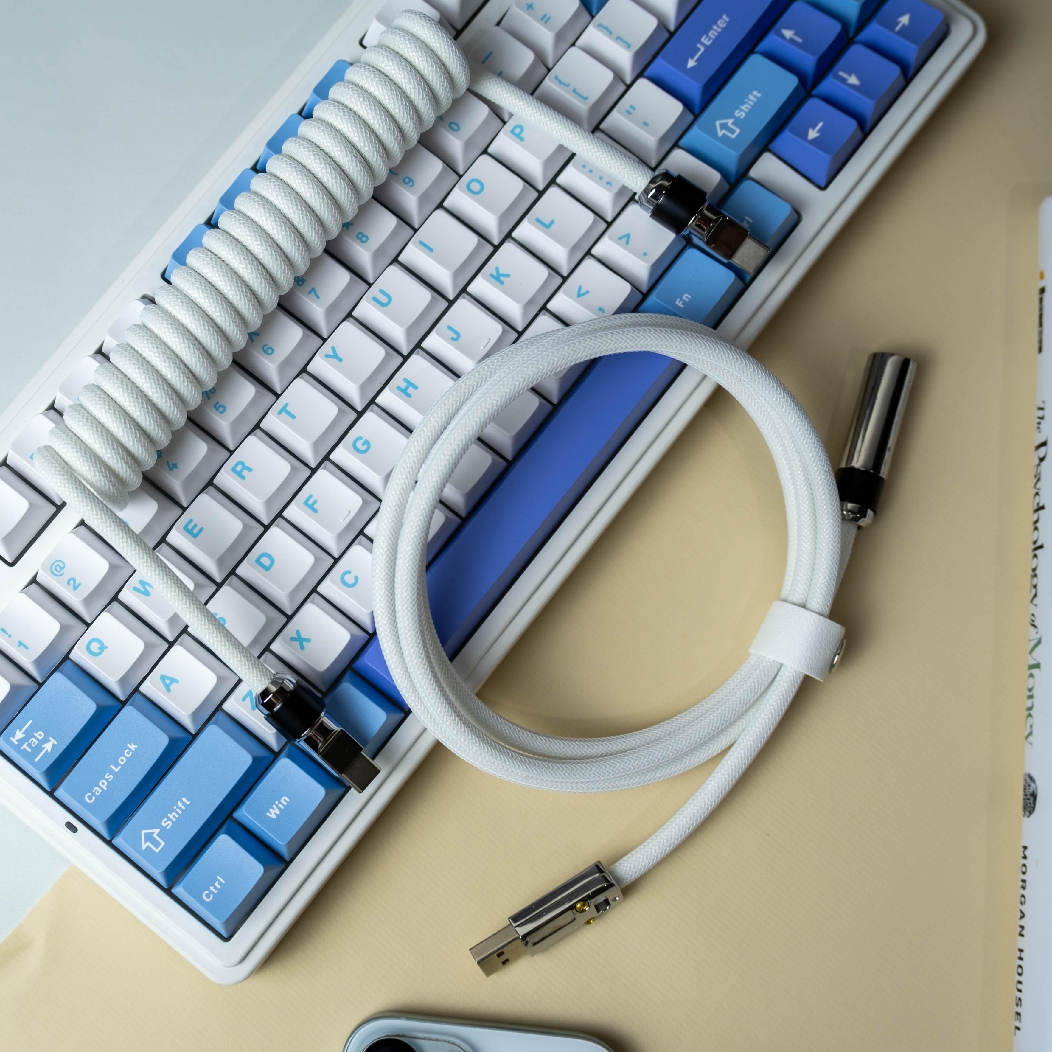 Galatix Coiled Cable For Mechanical Keyboard Type C Kabel With Aviator Reserved Kabel