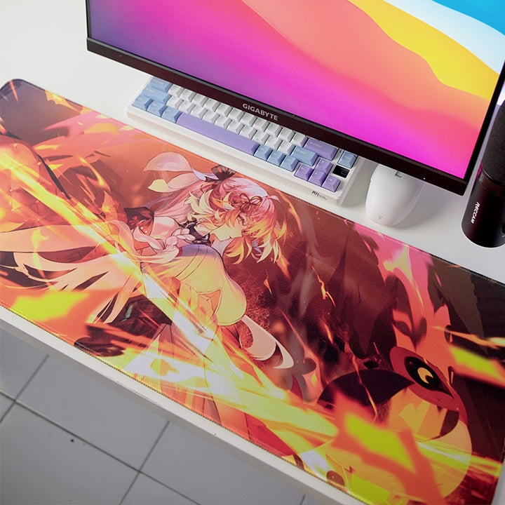 Galatix Wuthering Waves Mouse Pad Anime Hoyoverse ZheZhi Jinhsi Chingli XL Waterproof XL 300x800x3mm
