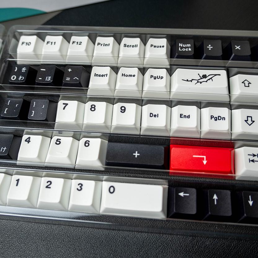 Galatix Zen Series Keycaps Japanase Root Cherry Profile Keycap PBT Dye Sub  For Mechanical Keyboard All Layout full TKL 60 65 68 75