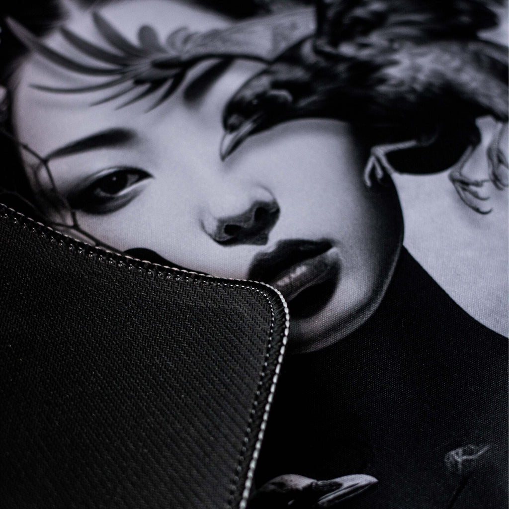 Galatix Yatagarasu Mouse Pad Jepang Waterproof Deskmat Aeesthetics Gaming Mousepad XL XXL 40x90cm x 4mm