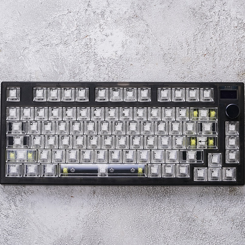 Galatix Keycaps Transparent Clear Crystal PC Material Oem Profile 131 Key Total