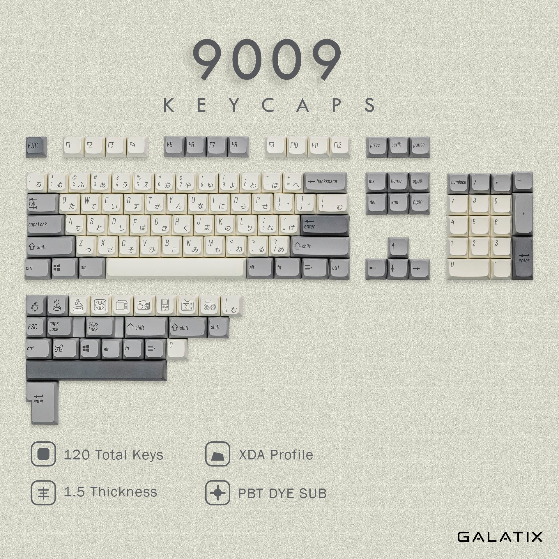 Galatix XDA Keycaps Banyak Motif PBT Dye Sub Material Keycap For Mechanical Keyboard