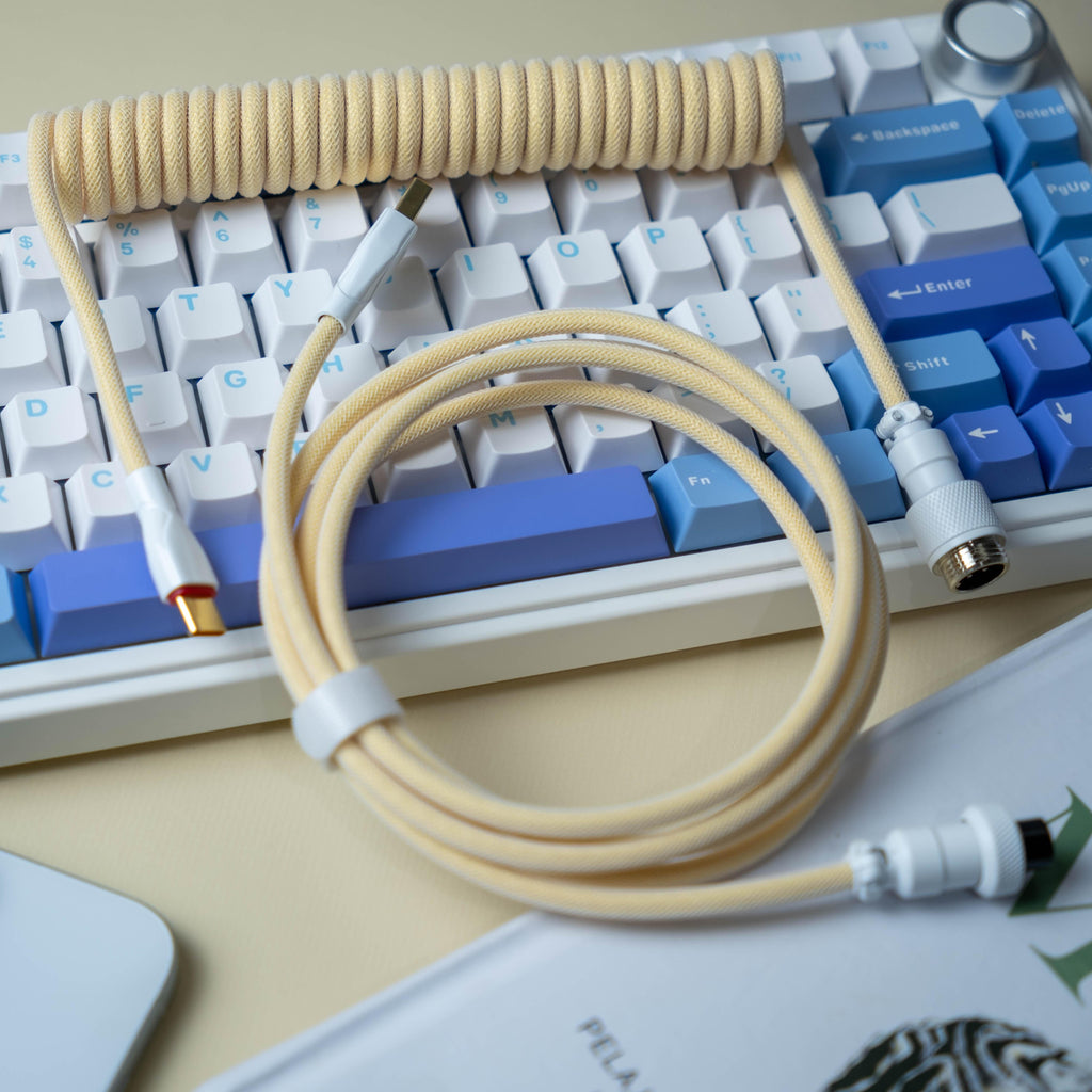Galatix Coiled Cable For Mechanical Keyboard Type C Kabel With Aviator Reserved Kabel