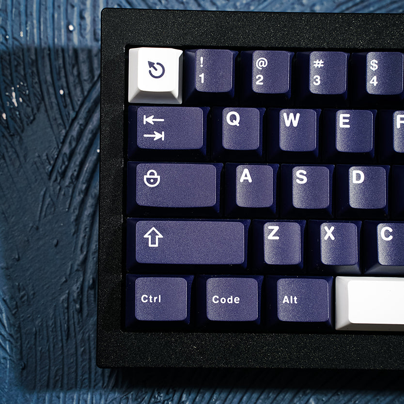 Galatix Deep Navy Keycap Cherry Profile PBT Material Dye Sub For Mechanical Keyboard