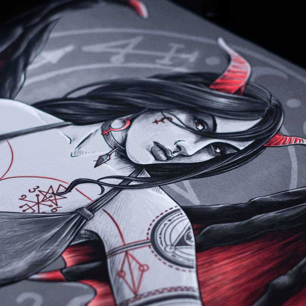 Galatix X Ahdiyat Lilith Limited Edition Mouse Pad Waterproof Mousepad Gaming Deskmat Aesthetics 40x90 cm x4mm