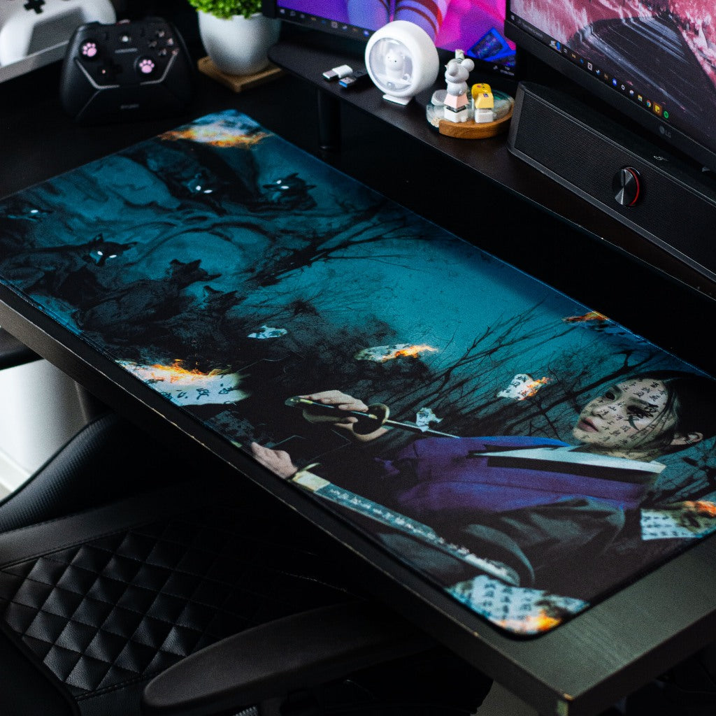 Galatix Exhuma Mouse Pad Gaming Korean Deskmat Waterproof 40x90 cm x 4mm Tebal Speed Type Anti Slip