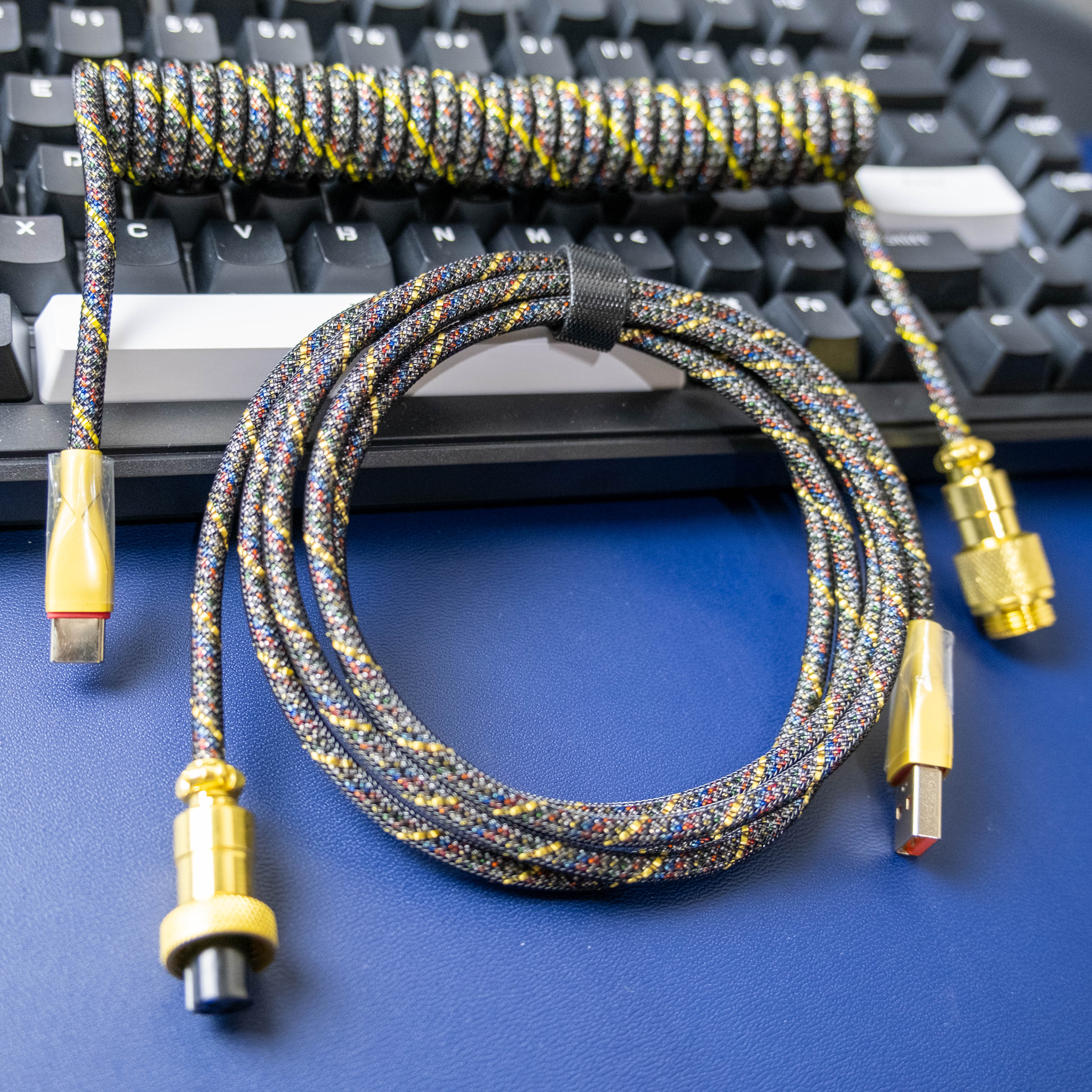 Galatix Coiled Cable For Mechanical Keyboard Type C Kabel With Aviator Reserved Kabel