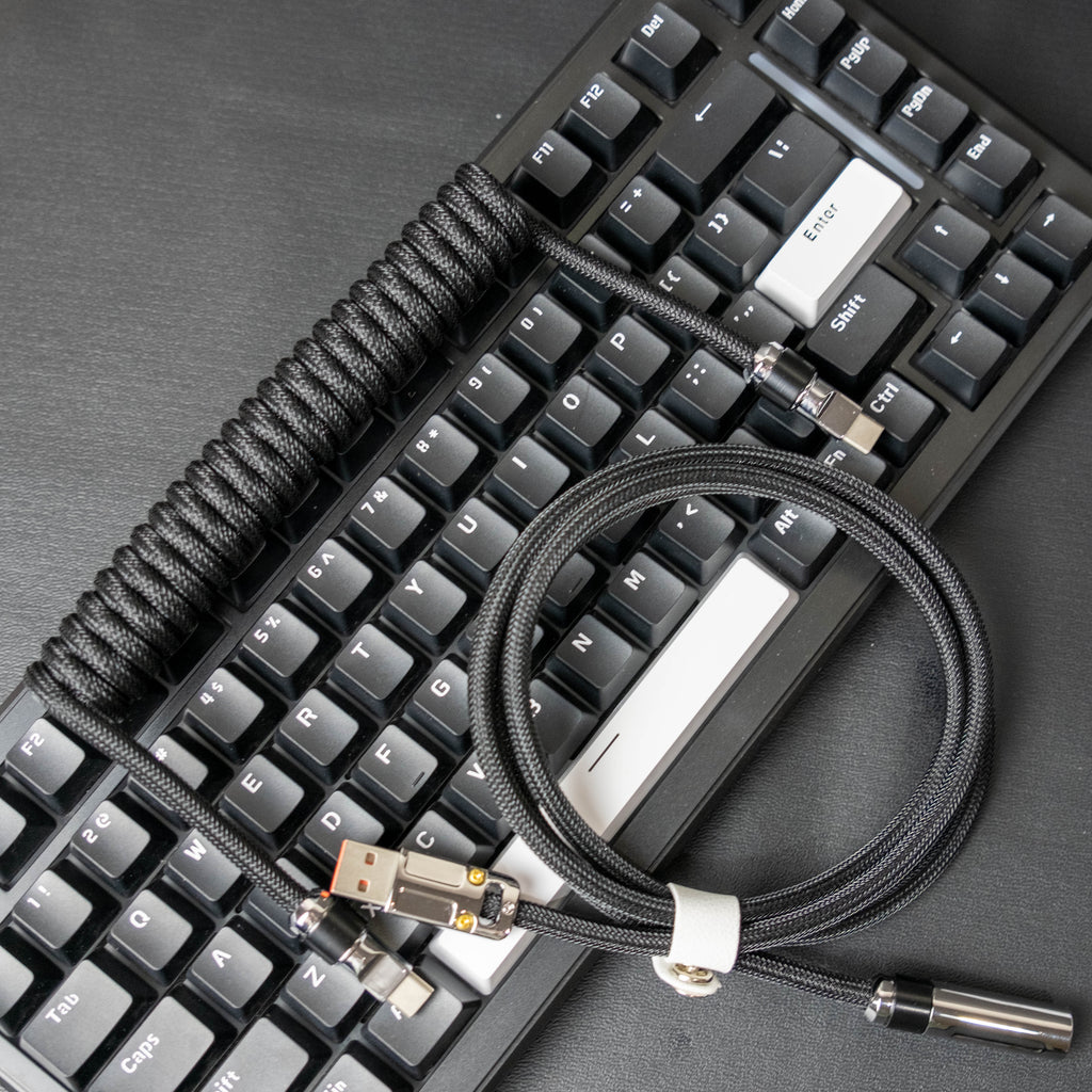 Galatix Coiled Cable For Mechanical Keyboard Type C Kabel With Aviator Reserved Kabel