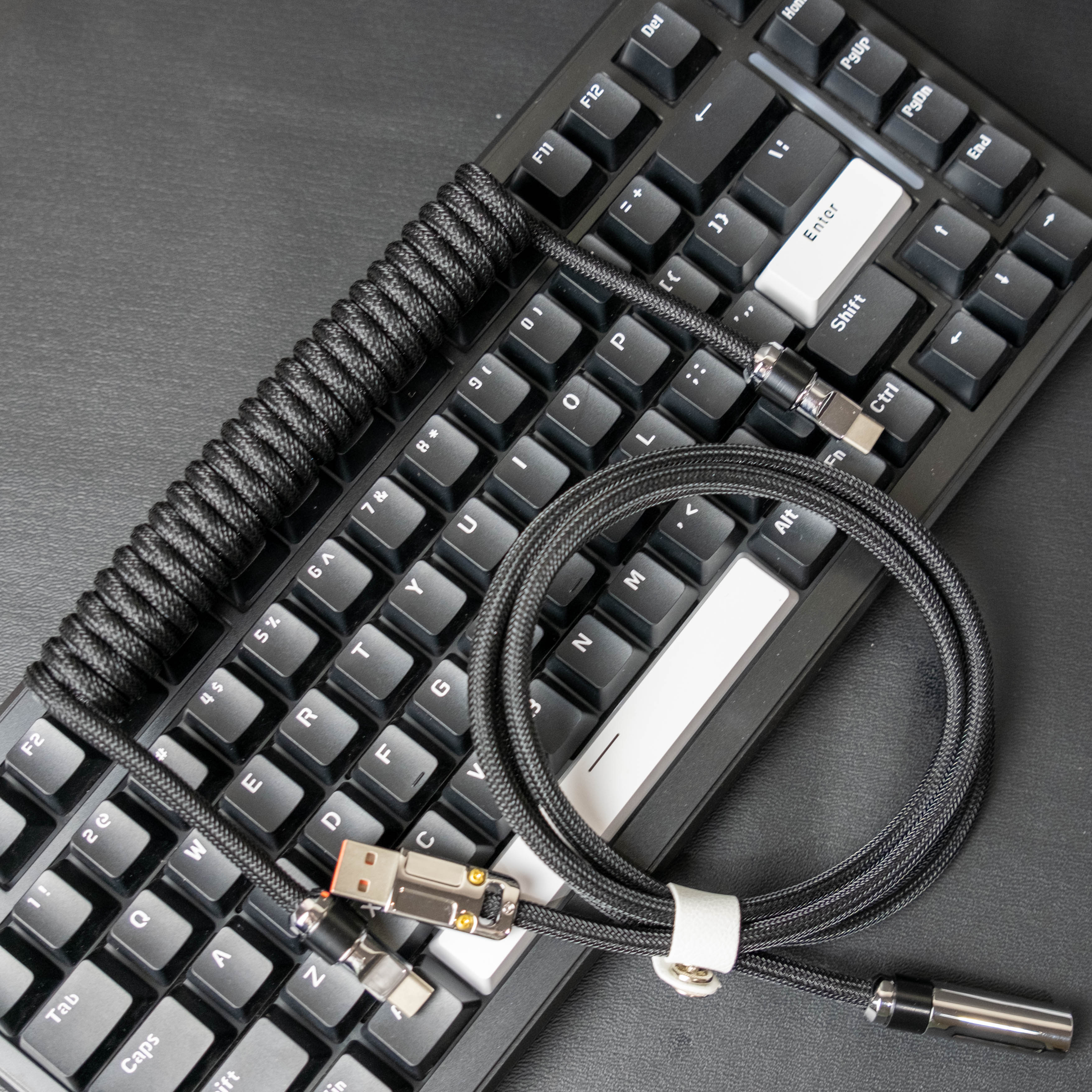 Galatix Coiled Cable For Mechanical Keyboard Type C Kabel With Aviator Reserved Kabel