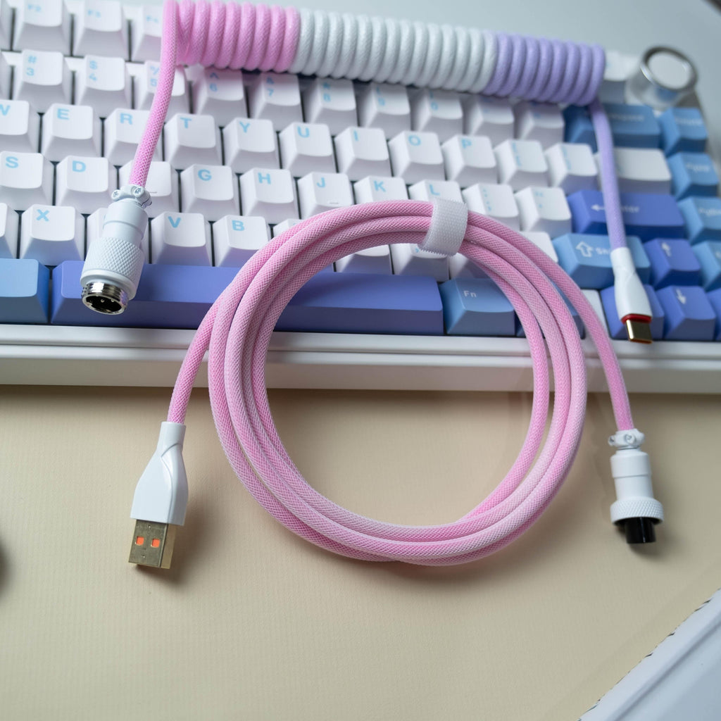 Galatix Coiled Cable For Mechanical Keyboard Type C Kabel With Aviator Reserved Kabel