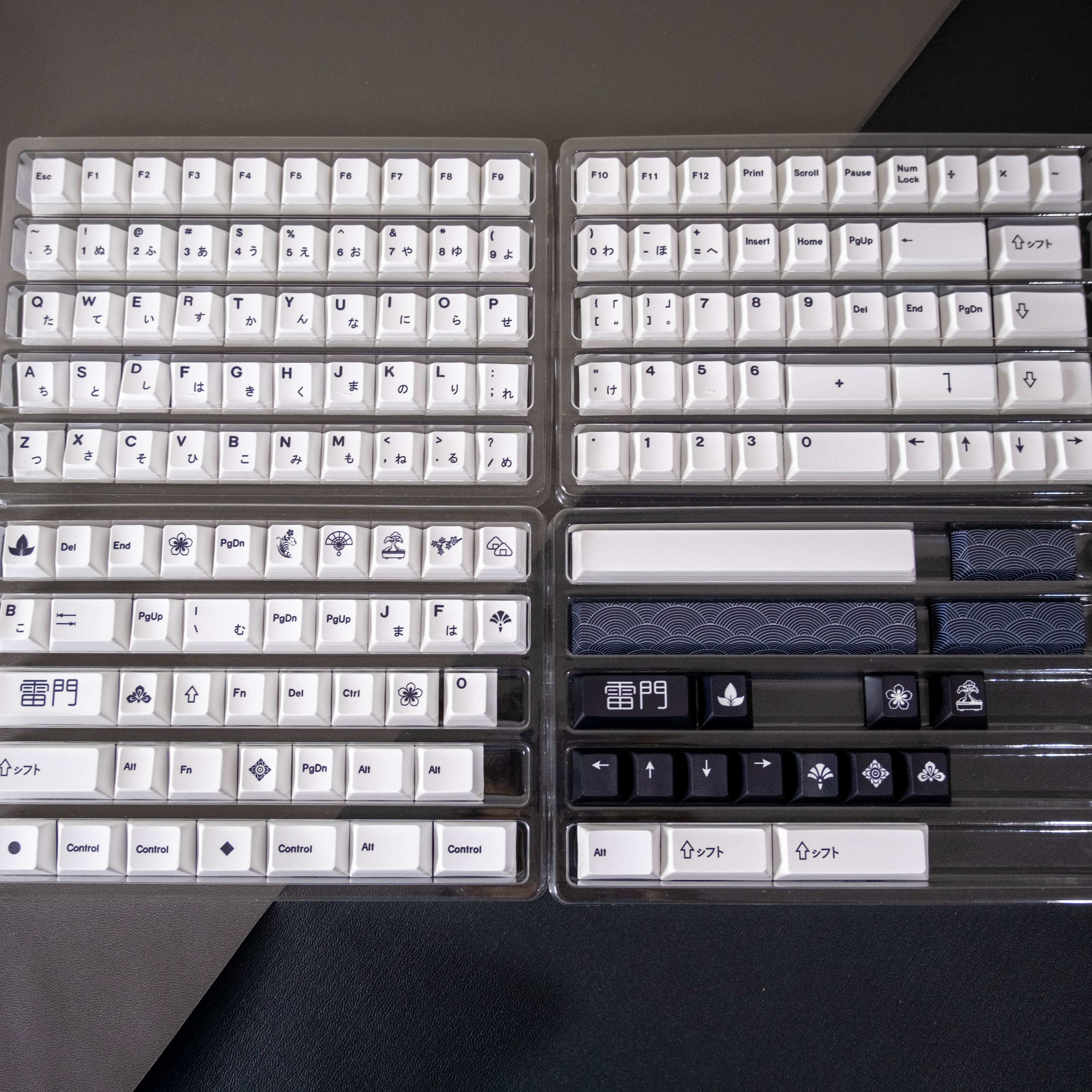 Galatix Zen Series Keycaps Japanase Root Cherry Profile Keycap PBT Dye Sub  For Mechanical Keyboard All Layout full TKL 60 65 68 75