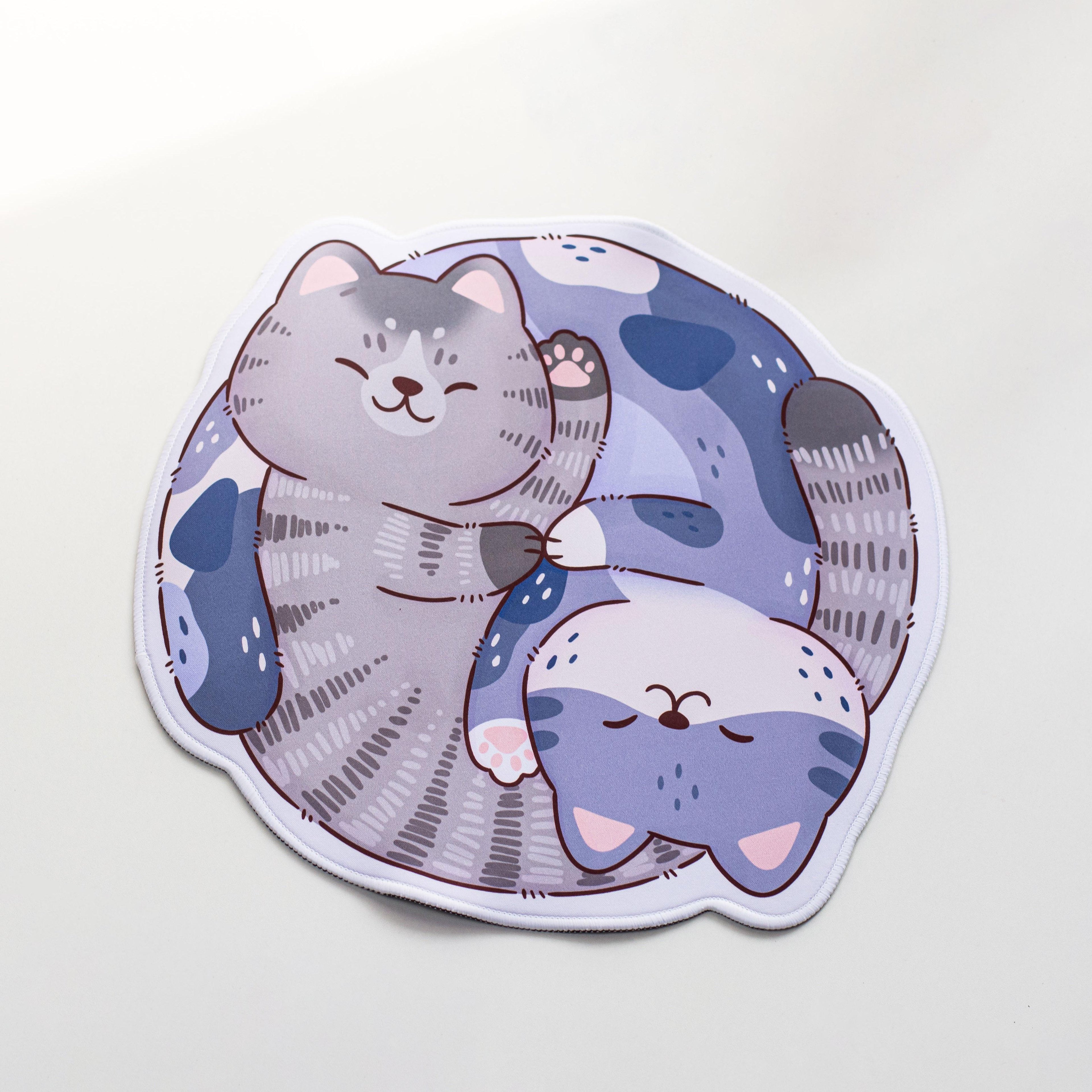 Galatix Hagu Mousepad Waterproof 35x35cm Shiba Inu Mouse Pad Gambar Anjing Dog Kucing Cat Lucu