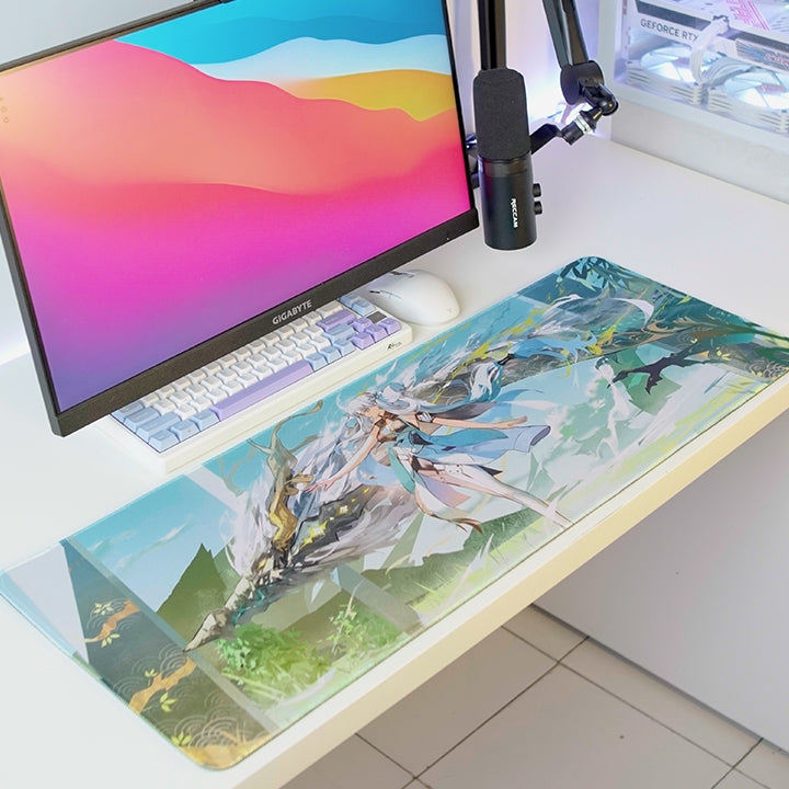 Galatix Wuthering Waves Mouse Pad Anime Hoyoverse ZheZhi Jinhsi Chingli XL Waterproof XL 300x800x3mm