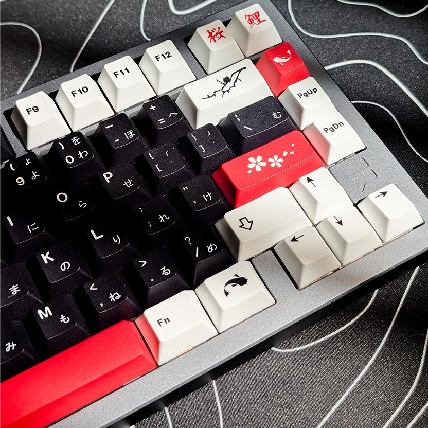 Galatix Zen Series Keycaps Japanase Root Cherry Profile Keycap PBT Dye Sub  For Mechanical Keyboard All Layout full TKL 60 65 68 75