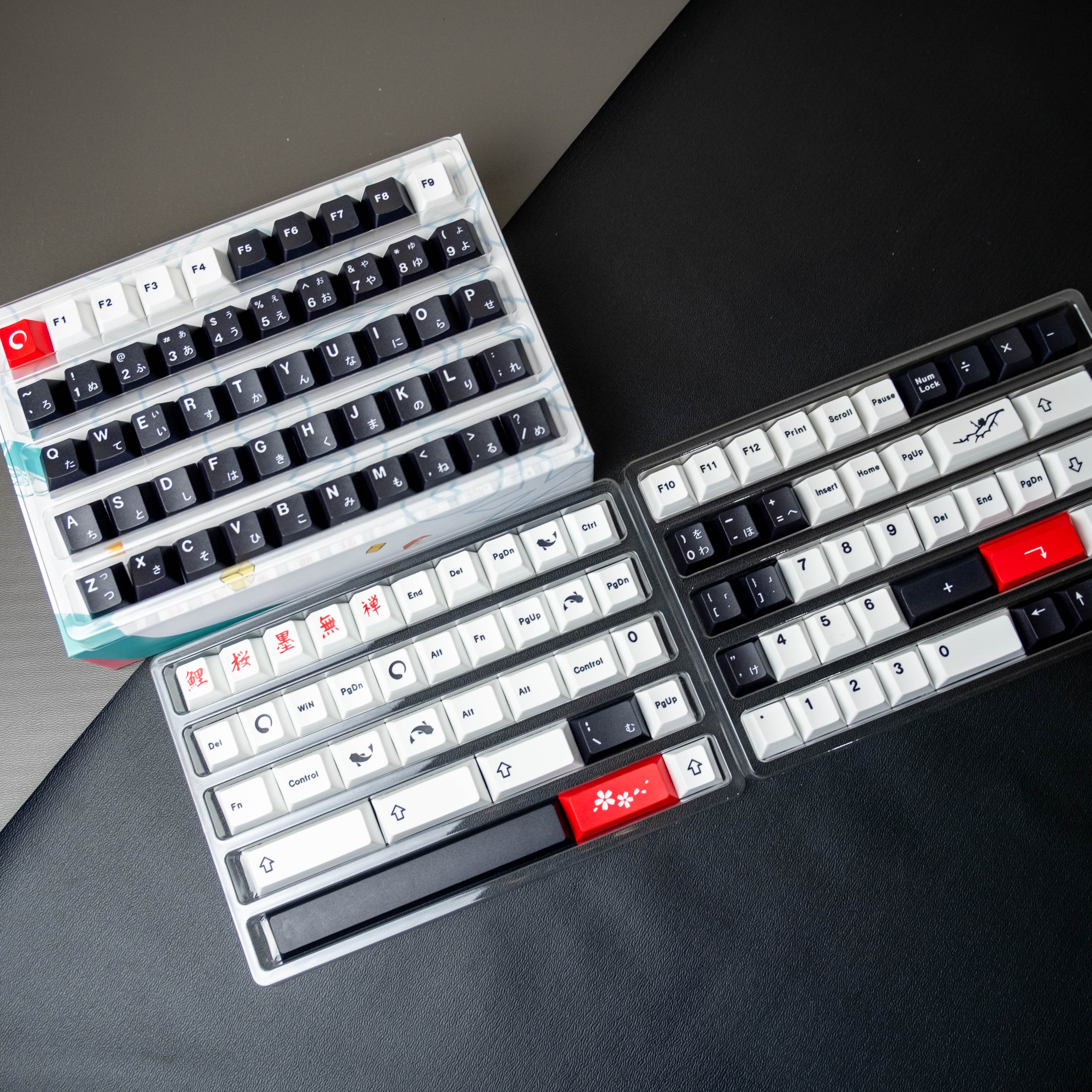 Galatix Zen Series Keycaps Japanase Root Cherry Profile Keycap PBT Dye Sub  For Mechanical Keyboard All Layout full TKL 60 65 68 75