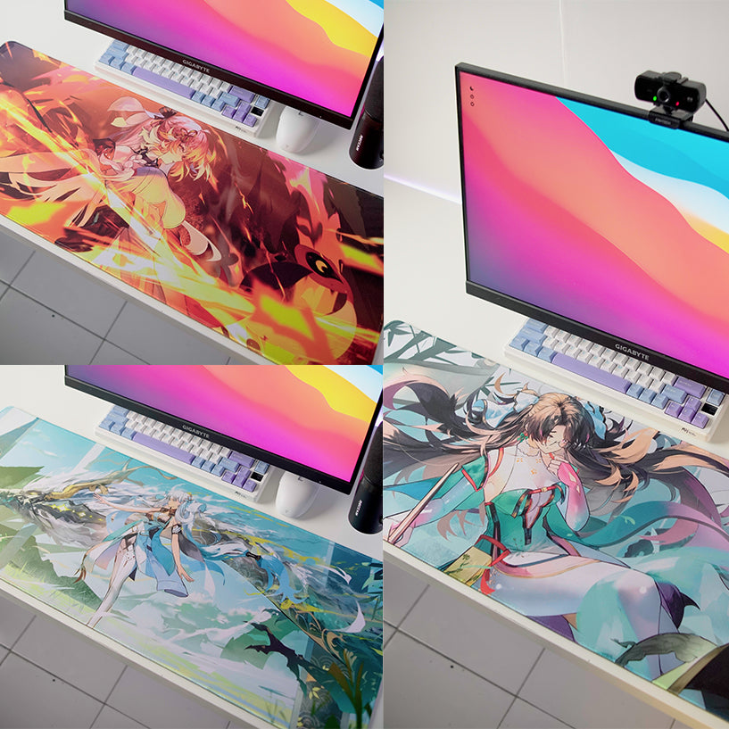 Galatix Wuthering Waves Mouse Pad Anime Hoyoverse ZheZhi Jinhsi Chingli XL Waterproof XL 300x800x3mm