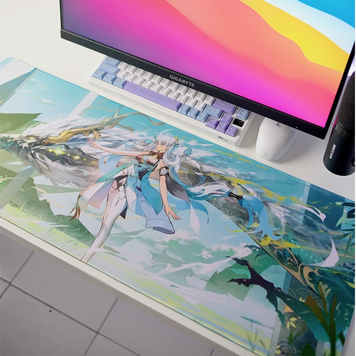 Galatix Wuthering Waves Mouse Pad Anime Hoyoverse ZheZhi Jinhsi Chingli XL Waterproof XL 300x800x3mm